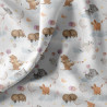 Printed Cotton MOUNA White / Orange